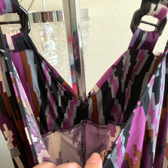 Donating Soon Halter Retro Print Mini Dress - Picture 4 of 5